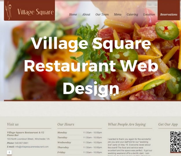 VillageSquareRestaurantWebDesign