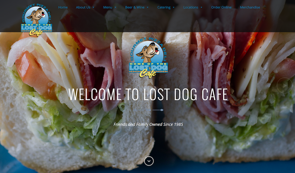 Lost Dog Café Website Redesign