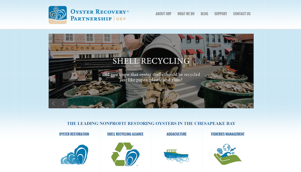 oyster recovery partnership re-theme