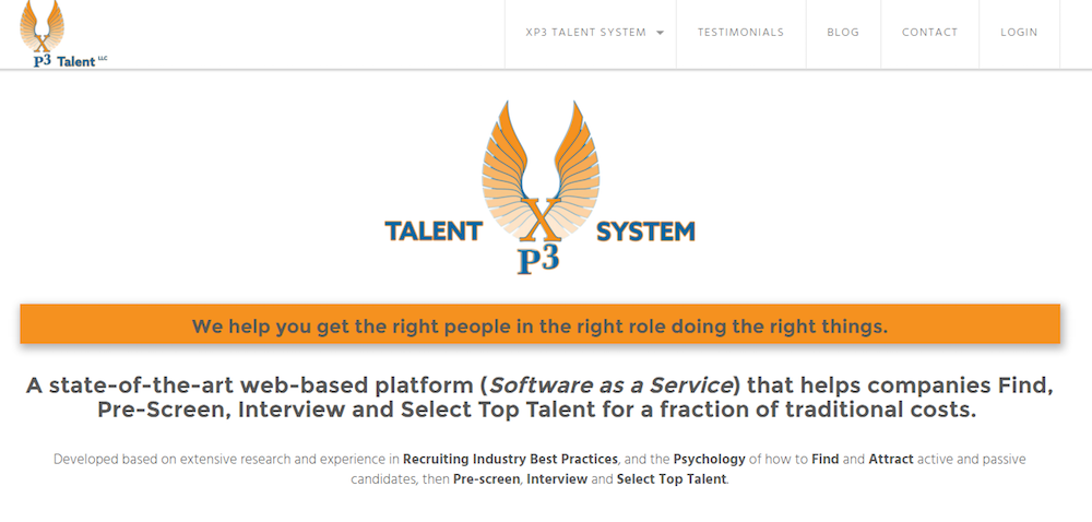 XP3 Talent Website Design