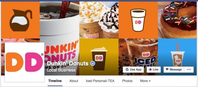 Collage Facebook Cover Ideas Dunkin' Donuts