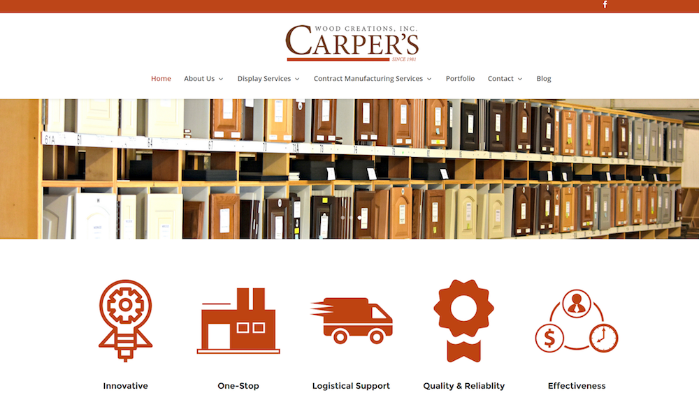 Carper's Wood Creations Logo Design and Website Launch