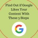 Find Out If Google Likes YOur Content With These 3 Steps