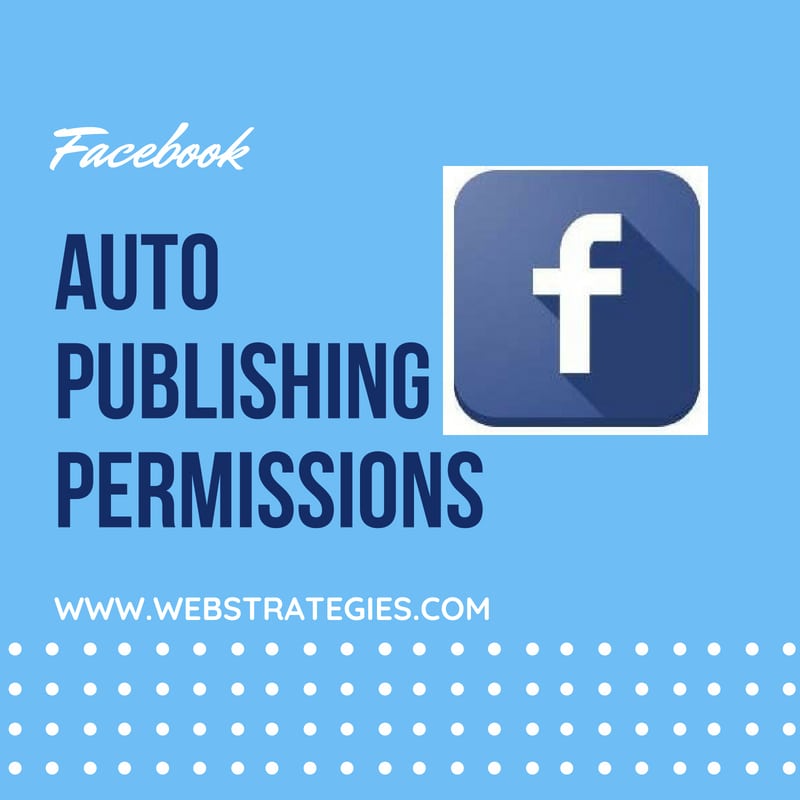 facebook auto publishing permissions