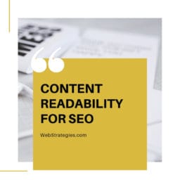 content readability for SEO