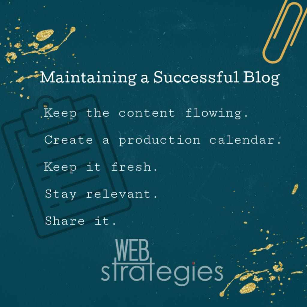 Maintaining A Successful Blog