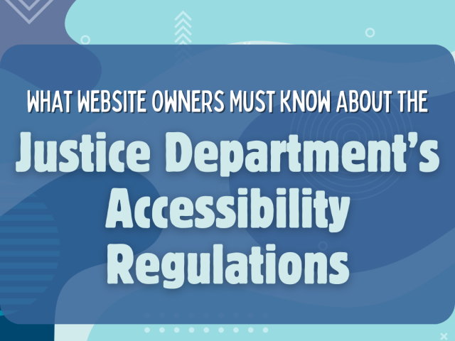 Justice Dept Website Accessibility
